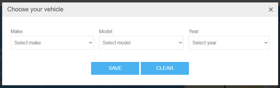 automobile spare parts & fitment plugin allows to select vehicle only once